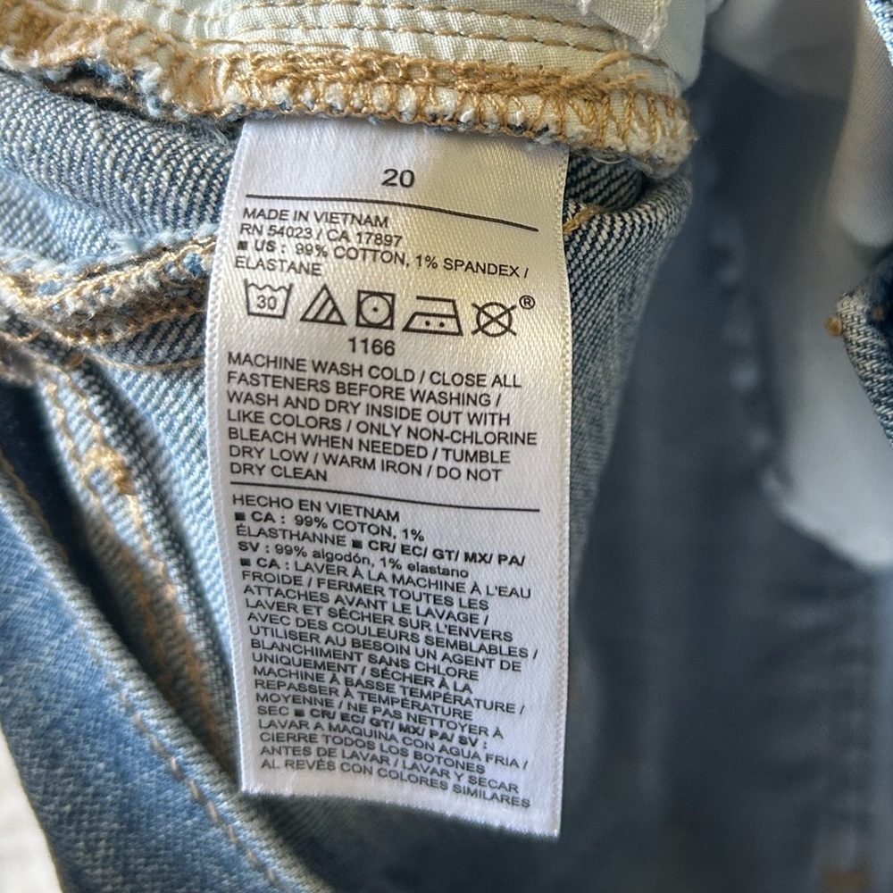 High Rise Barrel Leg Baggy Ankle Old Navy Jeans Size 20 Medium Wash - Picture 14 of 15